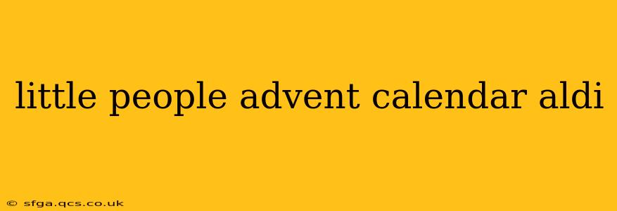little people advent calendar aldi