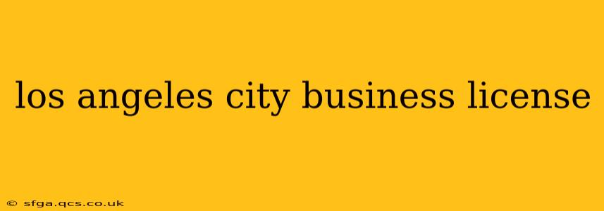 los angeles city business license