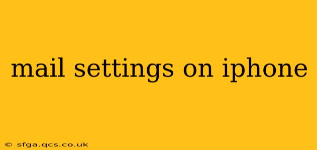 mail settings on iphone