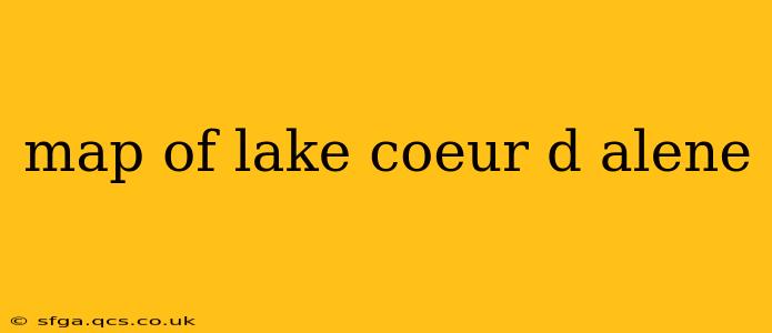 map of lake coeur d alene