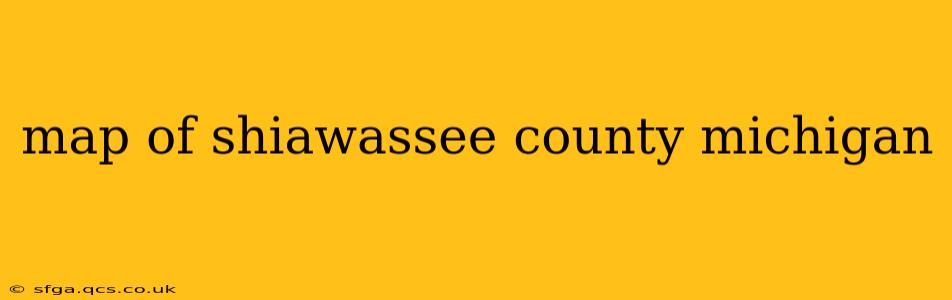 map of shiawassee county michigan