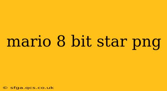 mario 8 bit star png
