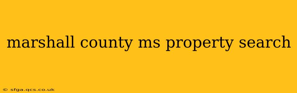marshall county ms property search