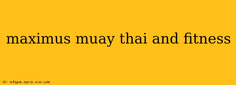 maximus muay thai and fitness