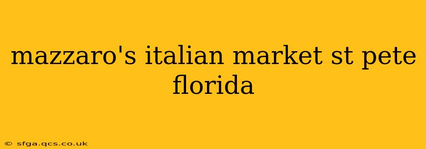 mazzaro's italian market st pete florida