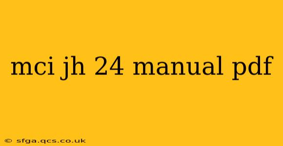 mci jh 24 manual pdf