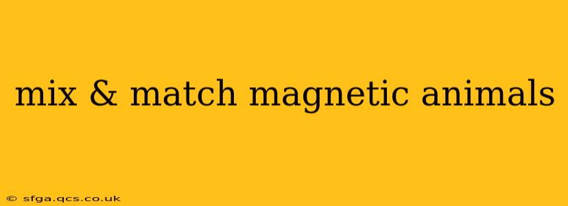 mix & match magnetic animals