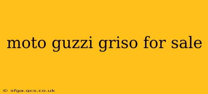 moto guzzi griso for sale