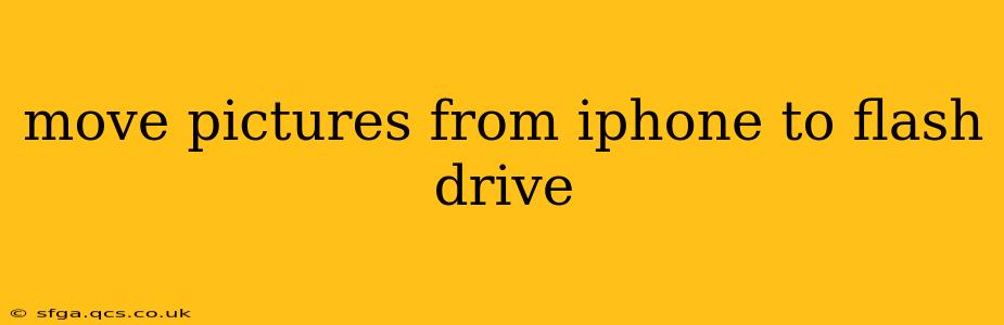 move pictures from iphone to flash drive