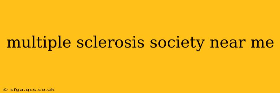 multiple sclerosis society near me