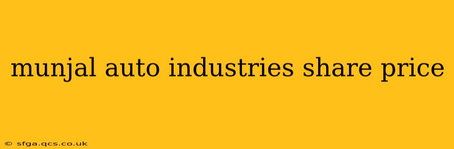 munjal auto industries share price