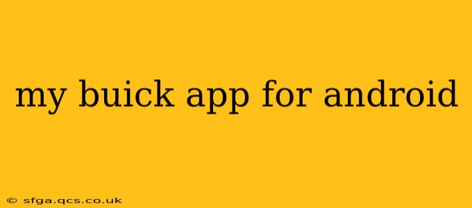 my buick app for android