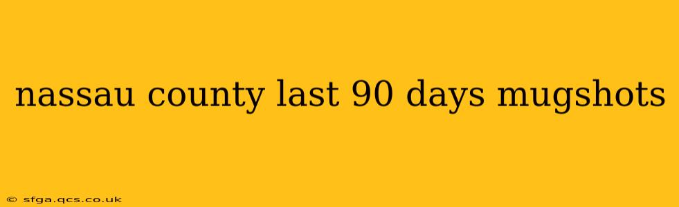 nassau county last 90 days mugshots