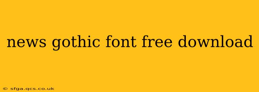 news gothic font free download