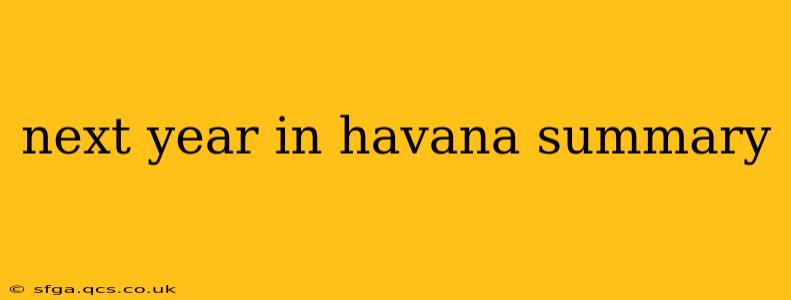 next year in havana summary