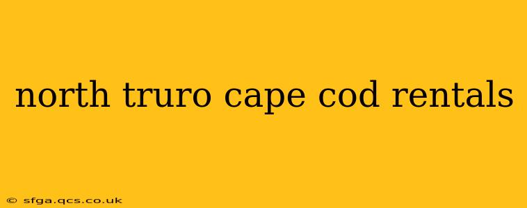 north truro cape cod rentals