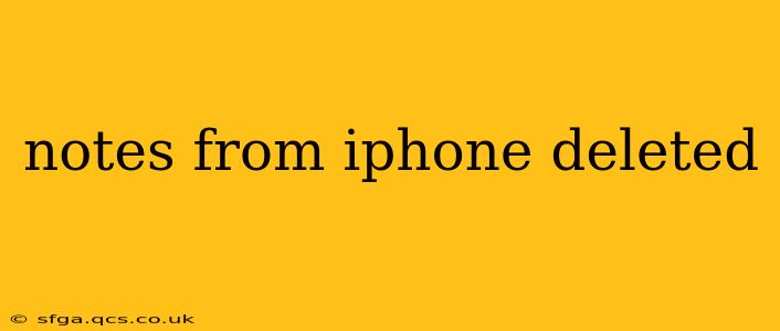 notes from iphone deleted
