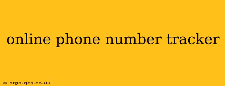 online phone number tracker