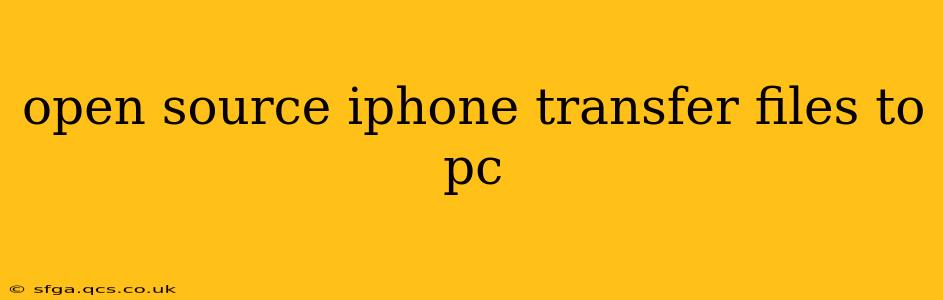 open source iphone transfer files to pc