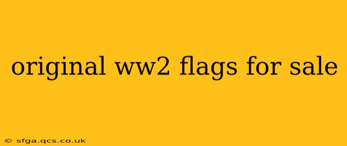 original ww2 flags for sale