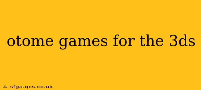 otome games for the 3ds