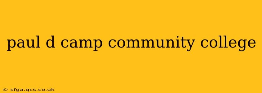 paul d camp community college