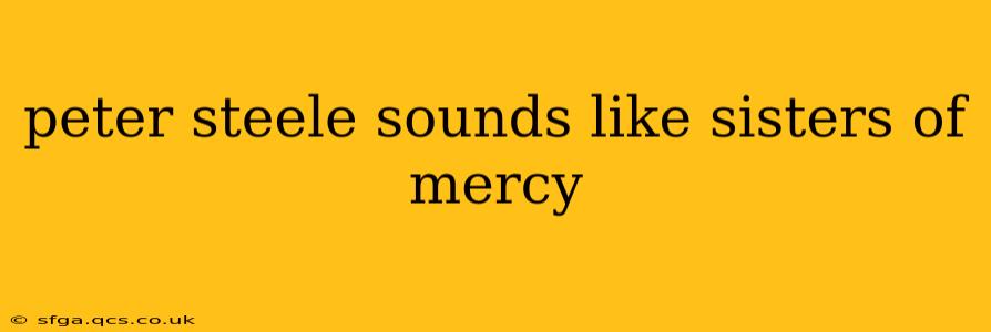 peter steele sounds like sisters of mercy