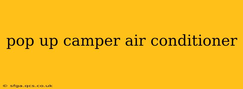 pop up camper air conditioner