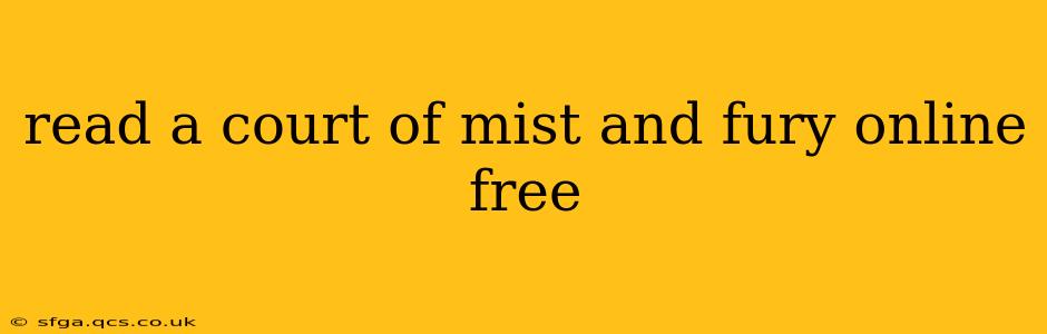 read a court of mist and fury online free