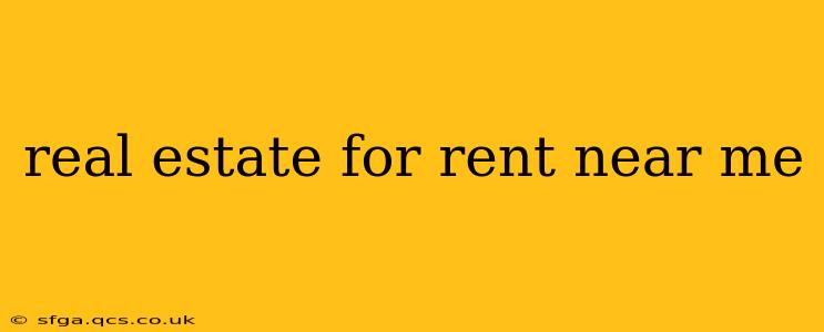 real estate for rent near me