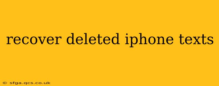 recover deleted iphone texts