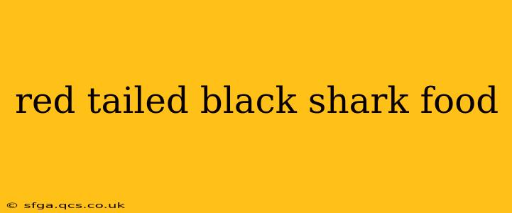 red tailed black shark food
