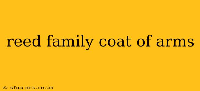 reed family coat of arms