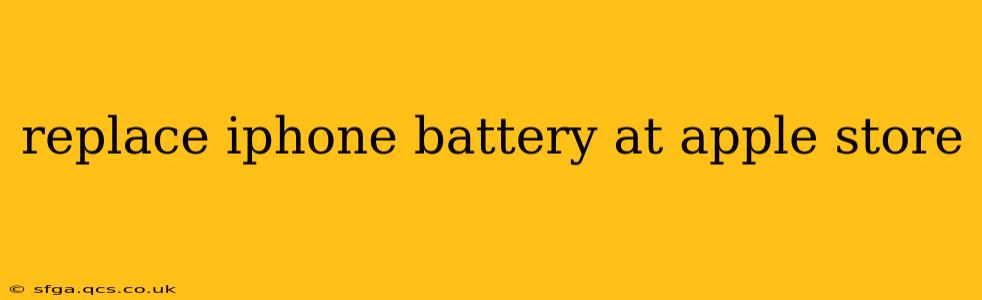 replace iphone battery at apple store