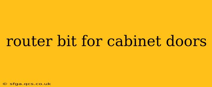 router bit for cabinet doors