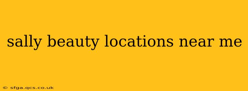 sally beauty locations near me