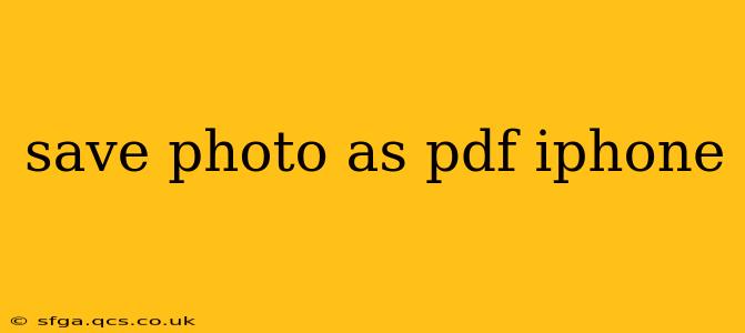 save photo as pdf iphone