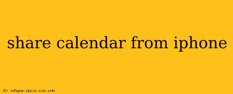 share calendar from iphone