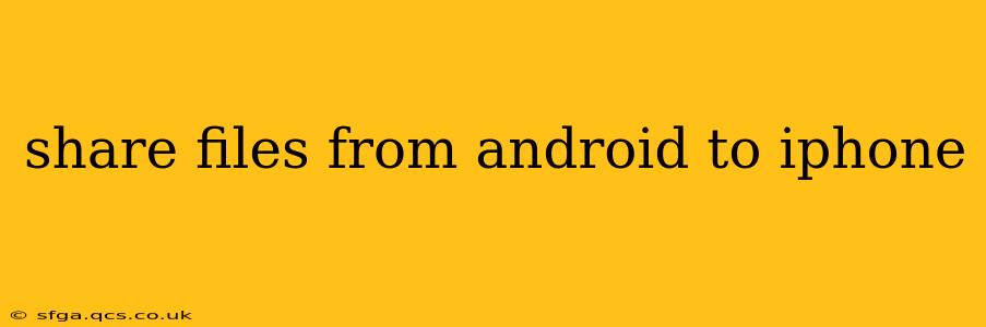 share files from android to iphone