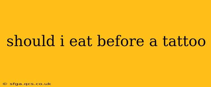 should i eat before a tattoo