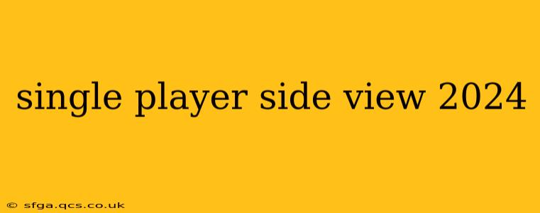 single player side view 2024