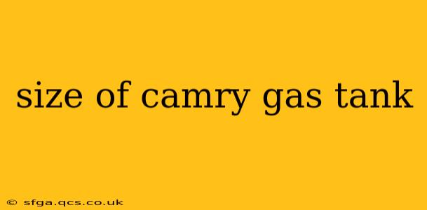 size of camry gas tank
