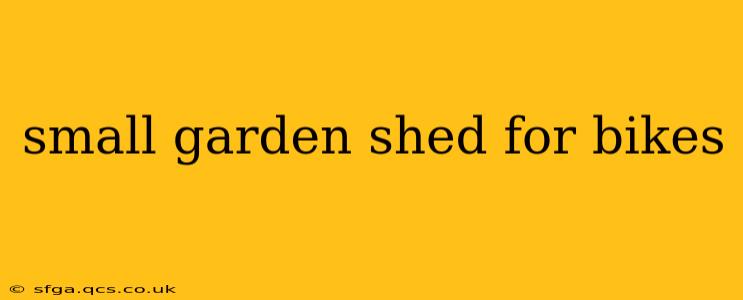 small garden shed for bikes