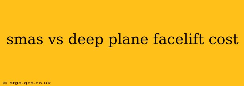 smas vs deep plane facelift cost