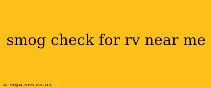 smog check for rv near me