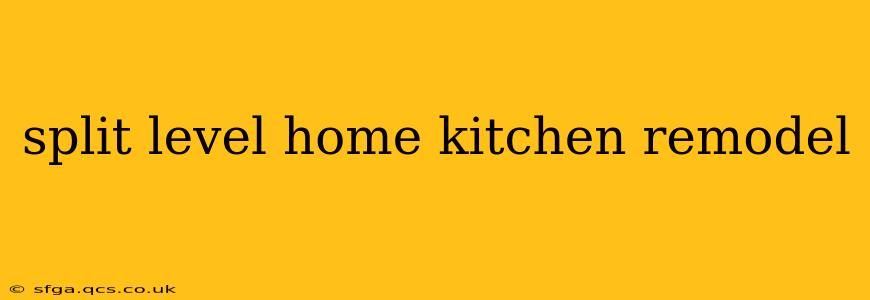 split level home kitchen remodel