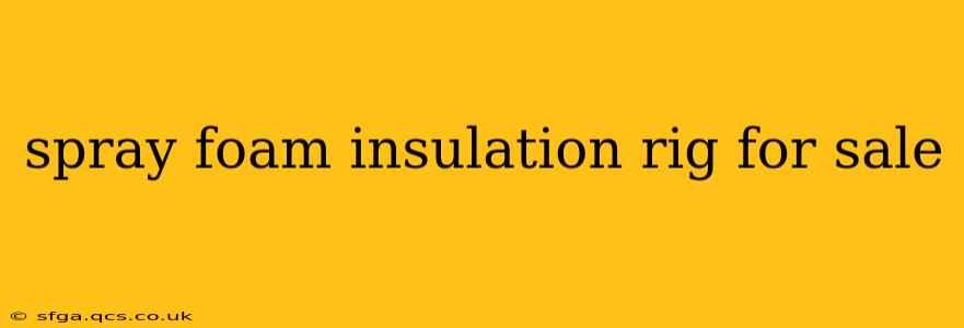 spray foam insulation rig for sale