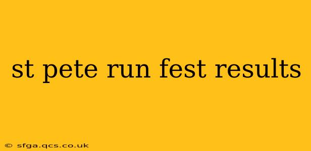 st pete run fest results