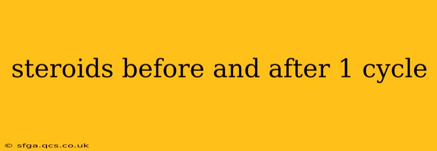 steroids before and after 1 cycle