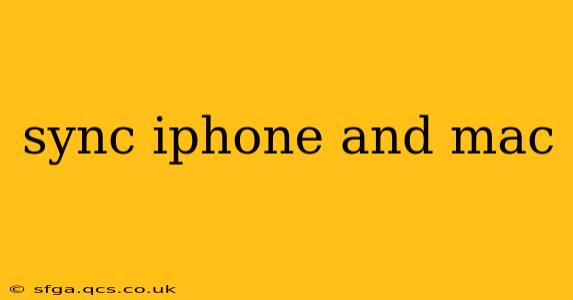 sync iphone and mac